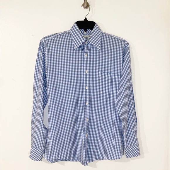 Ben Sherman Other - Ben Sherman Men Blue White Plaid Button Up Size Medium